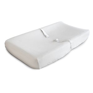 Mushie Changing Pad Cover - White